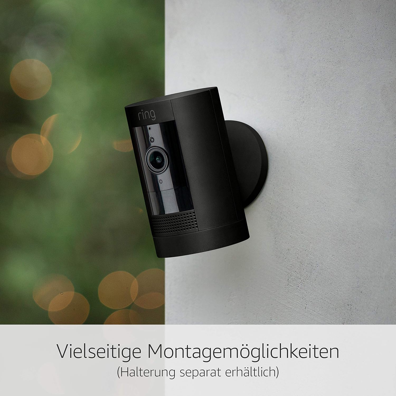 Ring Außenkamera Solar (Stick Up Cam) | Überwachungskamera aussen mit Solarpanel, 1080p-HD-Video, WLAN, witterungsbeständig, geeignet für Haus & Grundstück | 4 Kameras