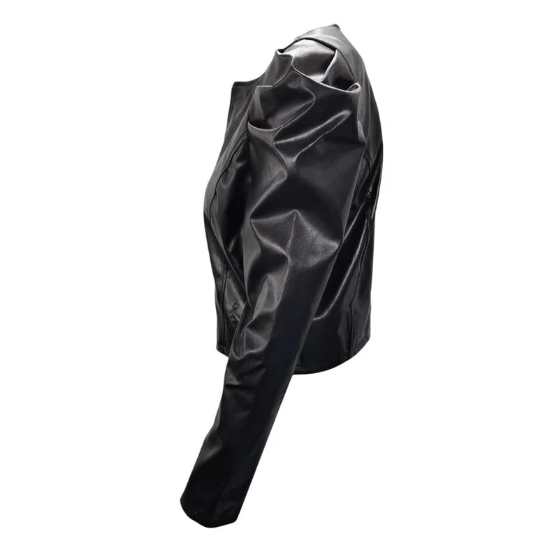 Lozenda - giacca trendy da donna in ecopelle