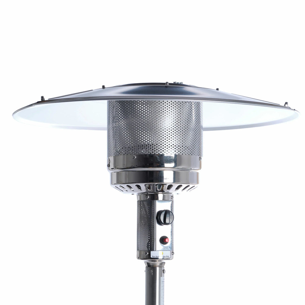 Fornorth Heizstrahler a stelo Patio 13 kW a gas, in acciaio inox