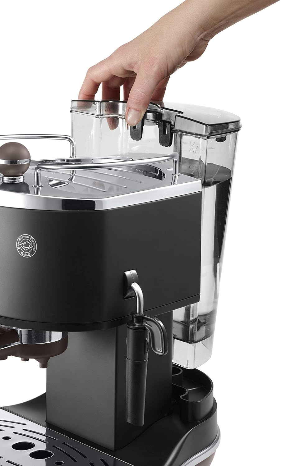 De'Longhi Icona Vintage ECOV 311.GR – Macchina da Caffè Espresso con Funzione Cappuccino, Design Retrò, con Montalatte Manuale, per Caffè in Polvere o Cialde E.S.E., Serbatoio dell’Acqua da 1,4 Litri, Verde