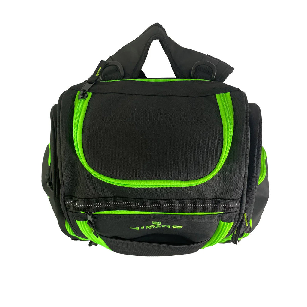 Viking Discs Rucksack Pro, zaino da disc golf, nero/lime