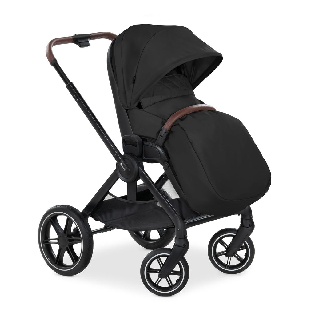 hauck Kinderwagen mit Beindecke Walk N Care ab Geburt bis 22 kg mit Liegefunktion, Becherhalter, Sitz Wendbar & Höhenverstellbar, Gummireifen, Teleskopgriff, UPF 50+, Zusammenklappbar (Dark Navy Blue9