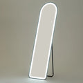 HOMCOM Specchio a Terra a LED Touch Specchio a Figura Intera 3-in-1 a Forma di Arco