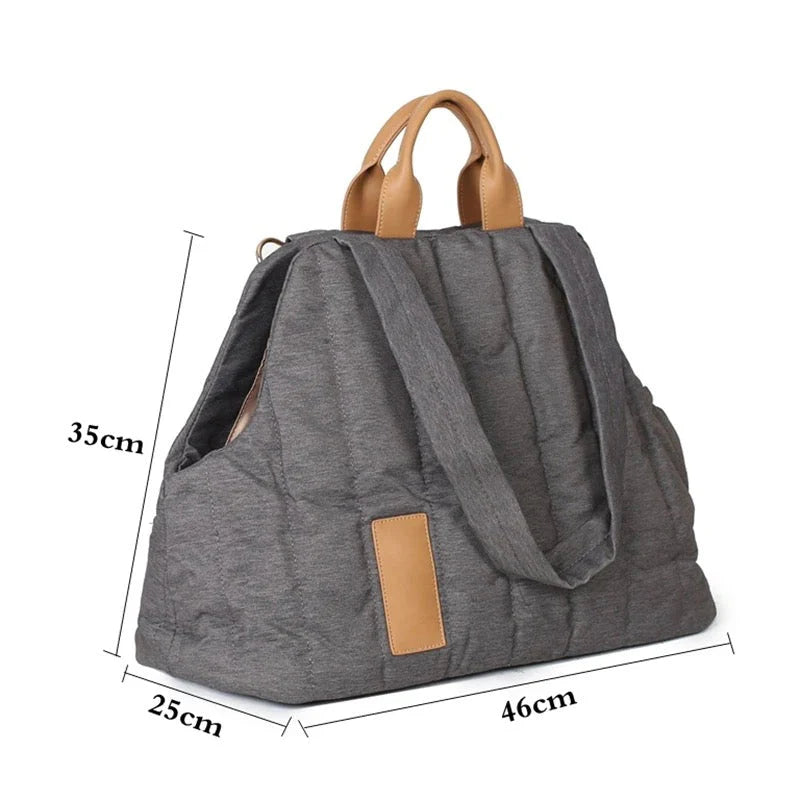 2-in-1 Luxus Hundetragetasche und Autositztasche