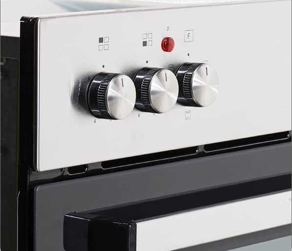 PKM Set Forno e Piano Cottura BIC3-IGKIX-2 | Pannello in acciaio inox | Piano cottura in vetroceramica 60cm | 3 Funzioni forno | Classe di efficienza energetica A