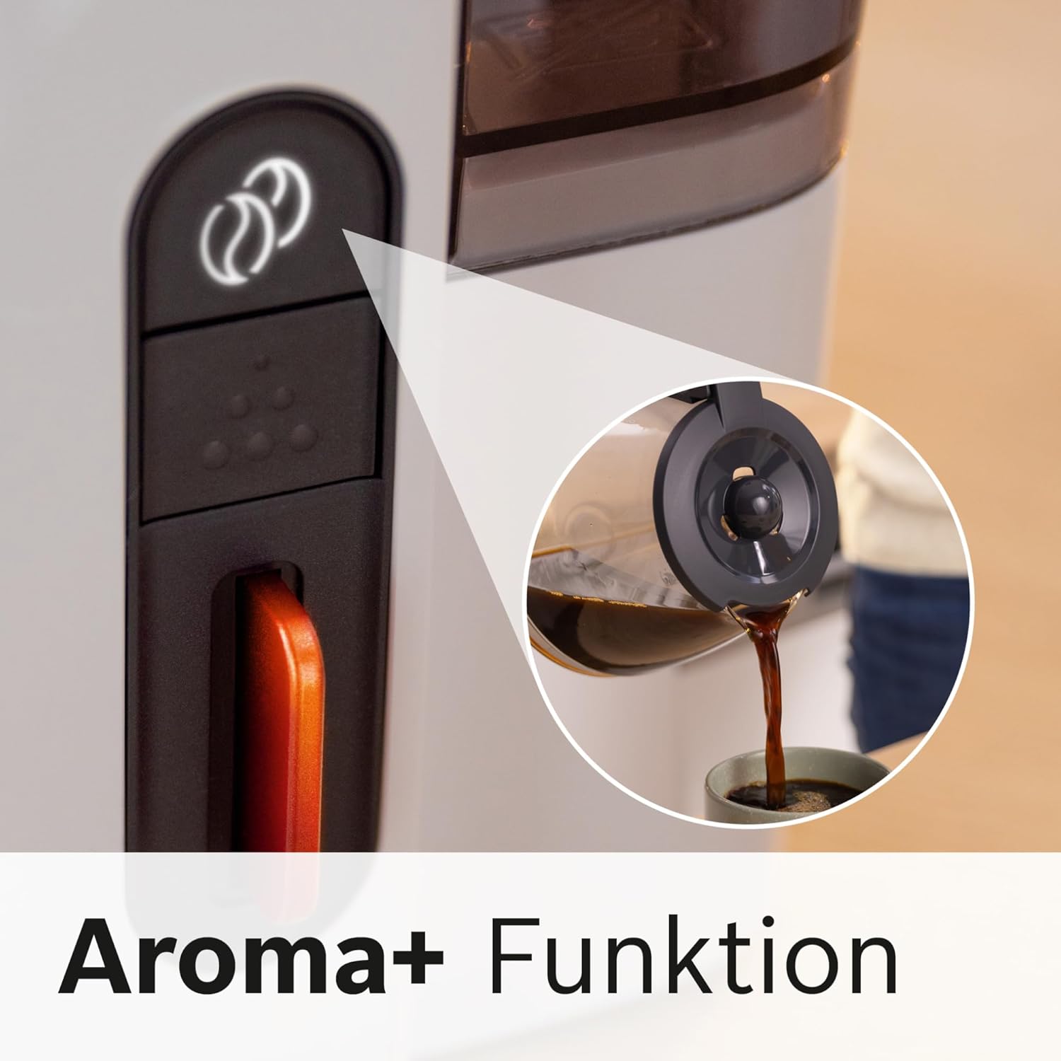 Bosch Filterkaffeemaschine MyMoment TKA3M134, Thermokanne 1 L, für 8-12 Tassen, Tropfstopp, schwenkbarer Filtertrger, Entkalkungsprogramm, abnehmbarer Wassertank, 1200 Watt, Schwarz matt