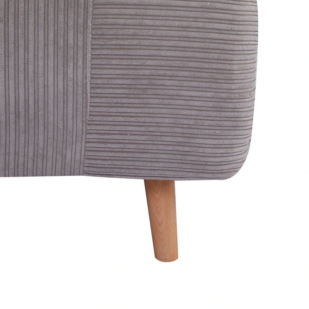 HOMCOM Poltrona Letto Divano Letto 2 in 1 Schienale Regolabile Grigio Chiaro