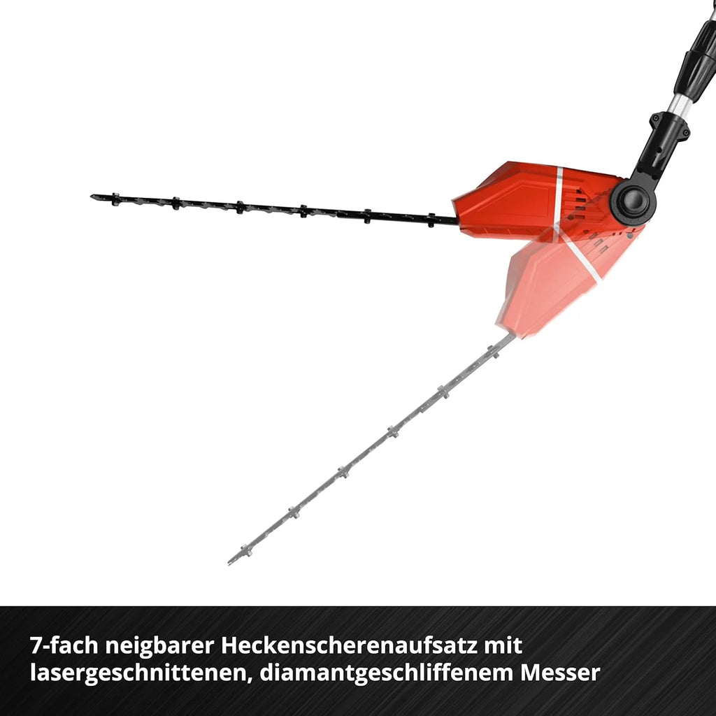 Einhell Utensile multifunzione a batteria GE-HC 18 Li T-Solo (tagliasiepi e motosega 2 in 1, barra Oregon, senza batteria e caricabatteria)