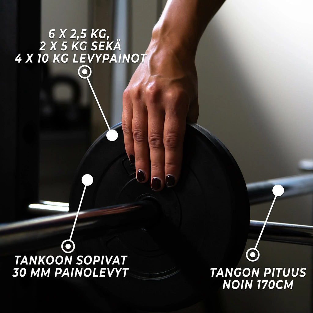 Set bilanciere Fit'n Shape 75 kg