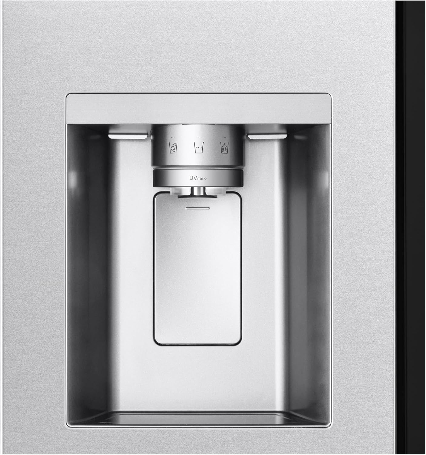 LG GSGV81PYLL Frigorifero Side by Side, Classe E, 635 L, Instaview, Frigorifero con congelatore, Dispenser ghiaccio, ghiaccio tritato, acqua, Total NoFrost, Smart Inverter Compressor, Wi-Fi