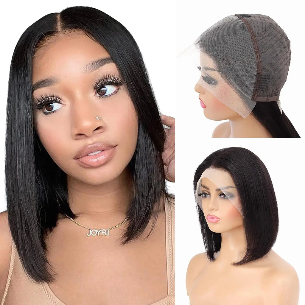 Bob-Perücke aus brasilianischem Virgin-Haar mit 13x4 Frontal Lace und Babyhaar