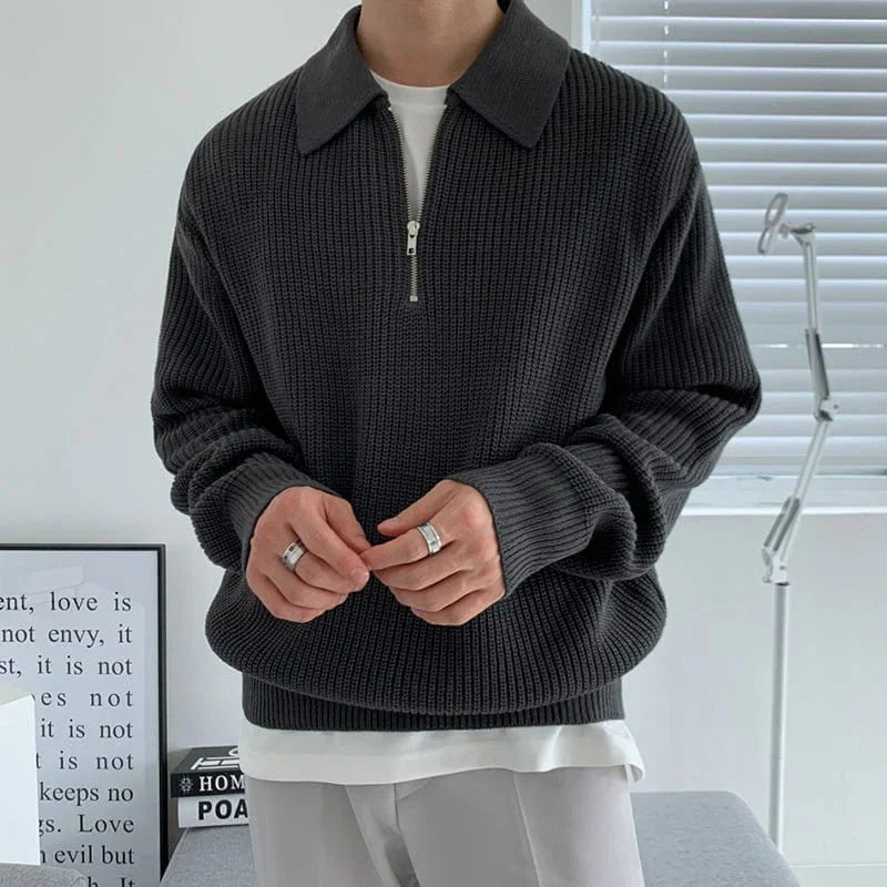Floyd - Warmer Pullover mit halbem Reiverschluss