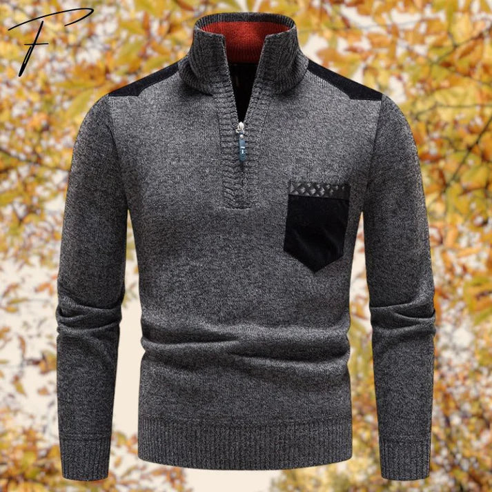 Herren Pullover mit Reiverschluss