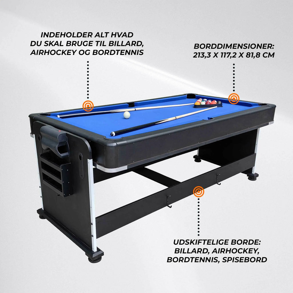 Tavolo da biliardo Blackwood 7' 4-IN-1