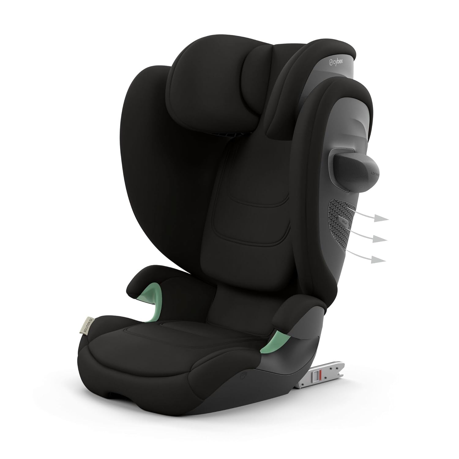 CYBEX Gold Kinder-Autositz Solution G i-Fix, Für Autos mit und ohne ISOFIX, Ab ca. 3 bis 12 Jahre (100 - 150 cm), Ab ca. 15 bis 50 kg, Lava Grey