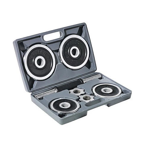 Set di manubri Kettler da 10 kg cromati e gommati