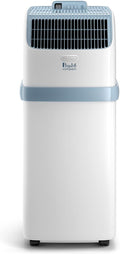 De'Longhi Pinguino PAC EM82, Condizionatore Portatile per ambienti fino a 80 m, 9.400 BTU, 2,4 kW, 63 dB, Funzione Deumidificatore, Classe Energetica A, Timer 24h, Bianco