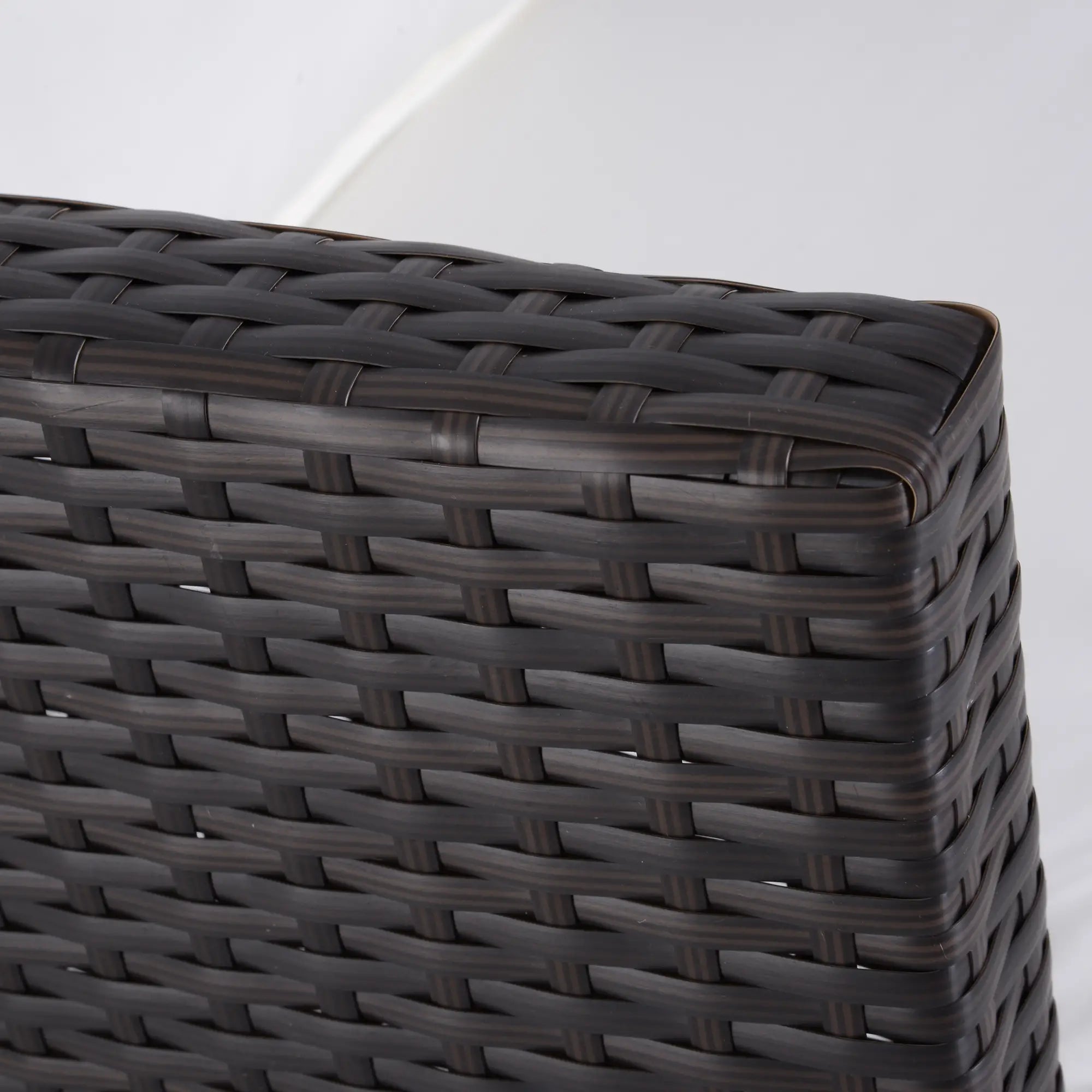 Outsunny Set Divano da Giardino 3 Pezzi in Polyrattan con Poggiapiedi e Cuscini, per Esterno