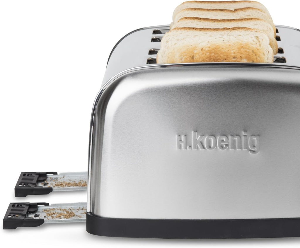 H.KOENIG TOS32 Tostapane 4 fette, acciaio inox