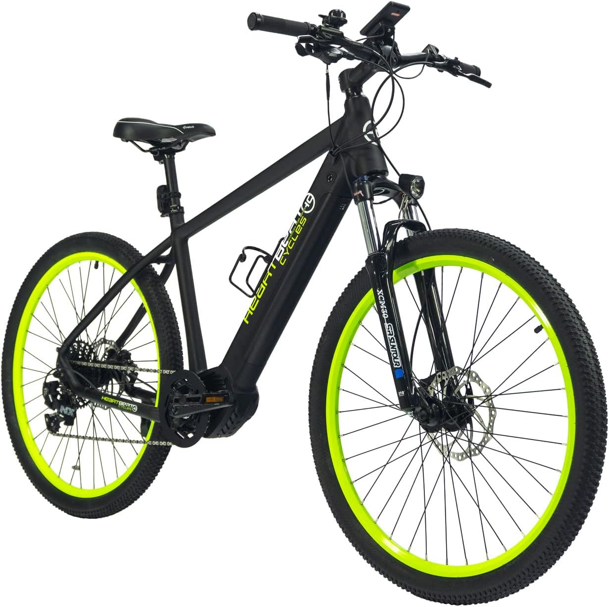 Highphoria Bici Elettrica Adulti, E-Bike 250W 25 km/h con Batteria, Motore Potente, Cambio a Catena, E-Mountain Bike con Forcella Ammortizzata Idraulica Pedelec per Uomo e Donna