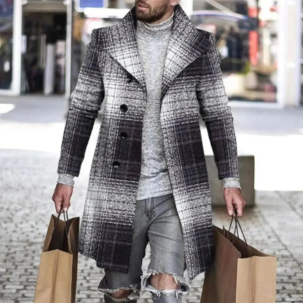 Liam - Elegante Cappotto Mid-Length da Uomo