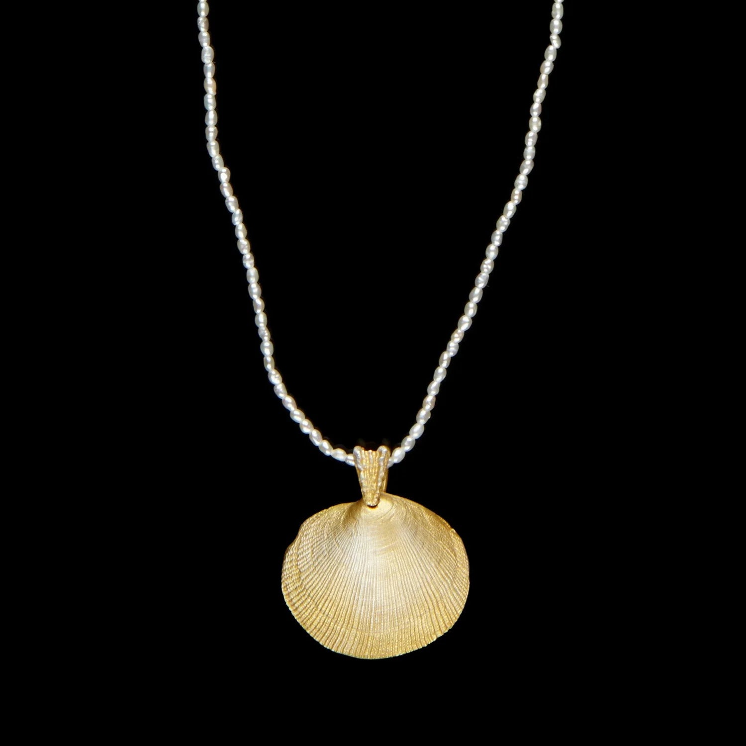 Muscheln - Perlenkette mit Anhnger