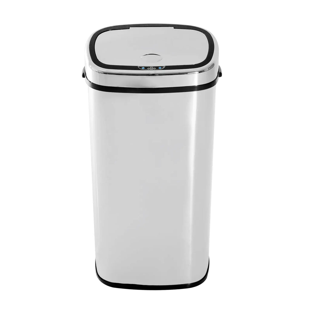 HOMCOM Cestino Automatico con Sensore, Pattumiera in Acciaio Inox