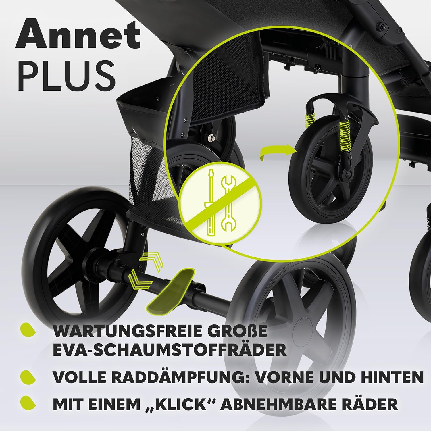 LIONELO Annet Buggy fino a 22 kg con funzione reclinabile, passeggino compatto richiudibile con accessori, ruote in schiuma EVA, zanzariera, coprigambe, portabevande, cestino (Golden Moments, Tour)