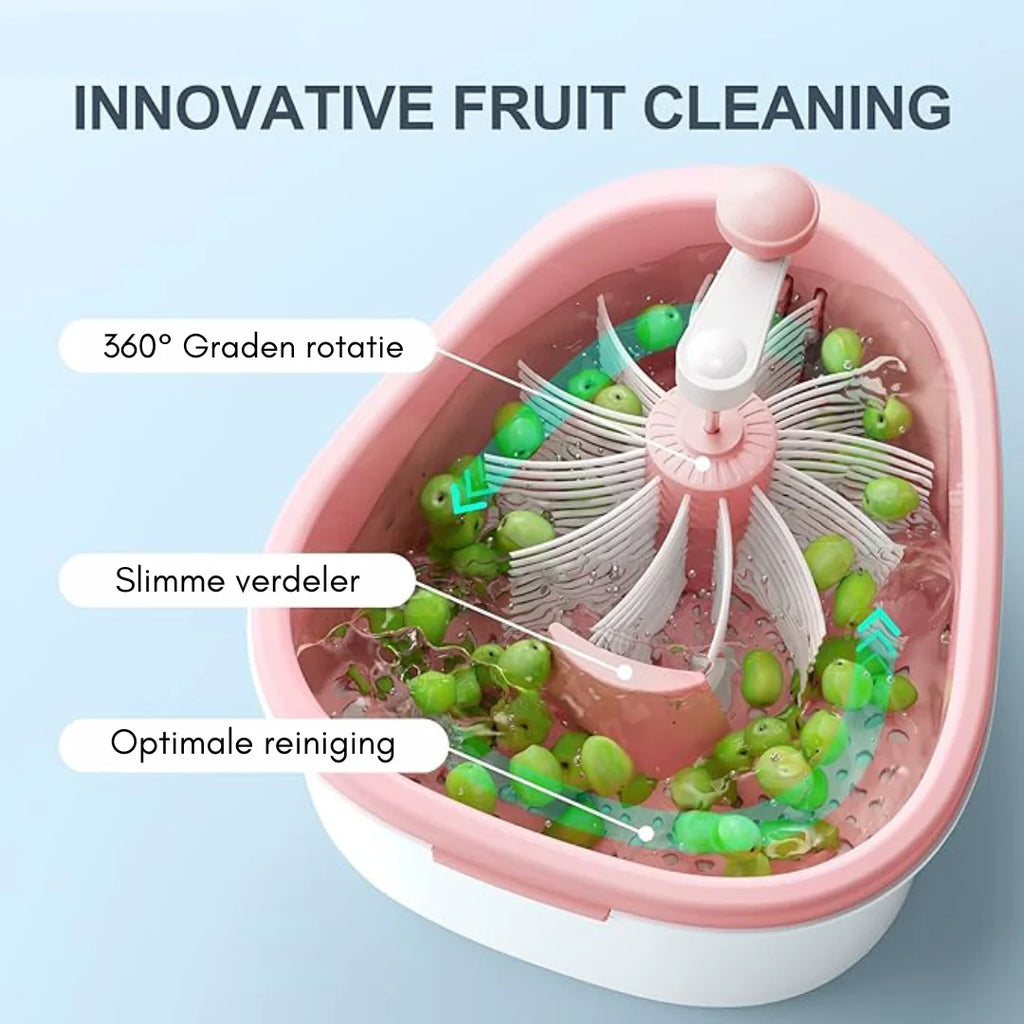 CleanBerry - Centrifuga per lavare la frutta con spazzola