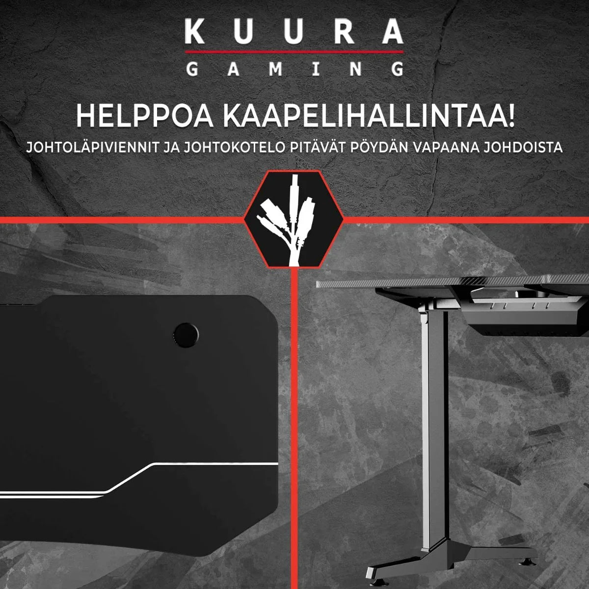 Kuura Gaming Gaming-Tisch RGB