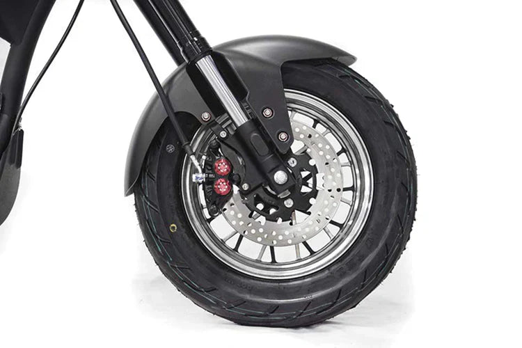 Mangosteen M1P Elektro-Chopper in Rubin Grün – 2000W Bürstenloser Motor, 60 km/h Hchstgeschwindigkeit