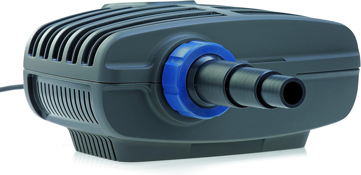 OASE 51096 Pompa per filtro e ruscello AquaMax Eco Classic 5500, portata 5300 l/h, pompa per ruscello a risparmio energetico, pompa per laghetto, filtro, pompa, ruscello, grigio scuro