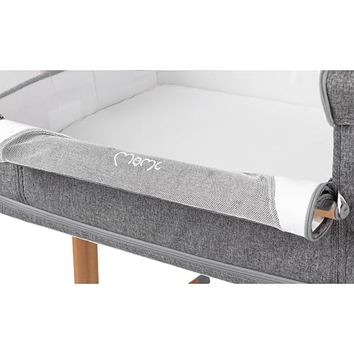 Momi SMART Bed Lettino fianco letto 4-in-1, fino a 15 kg, con materasso, regolabile in altezza