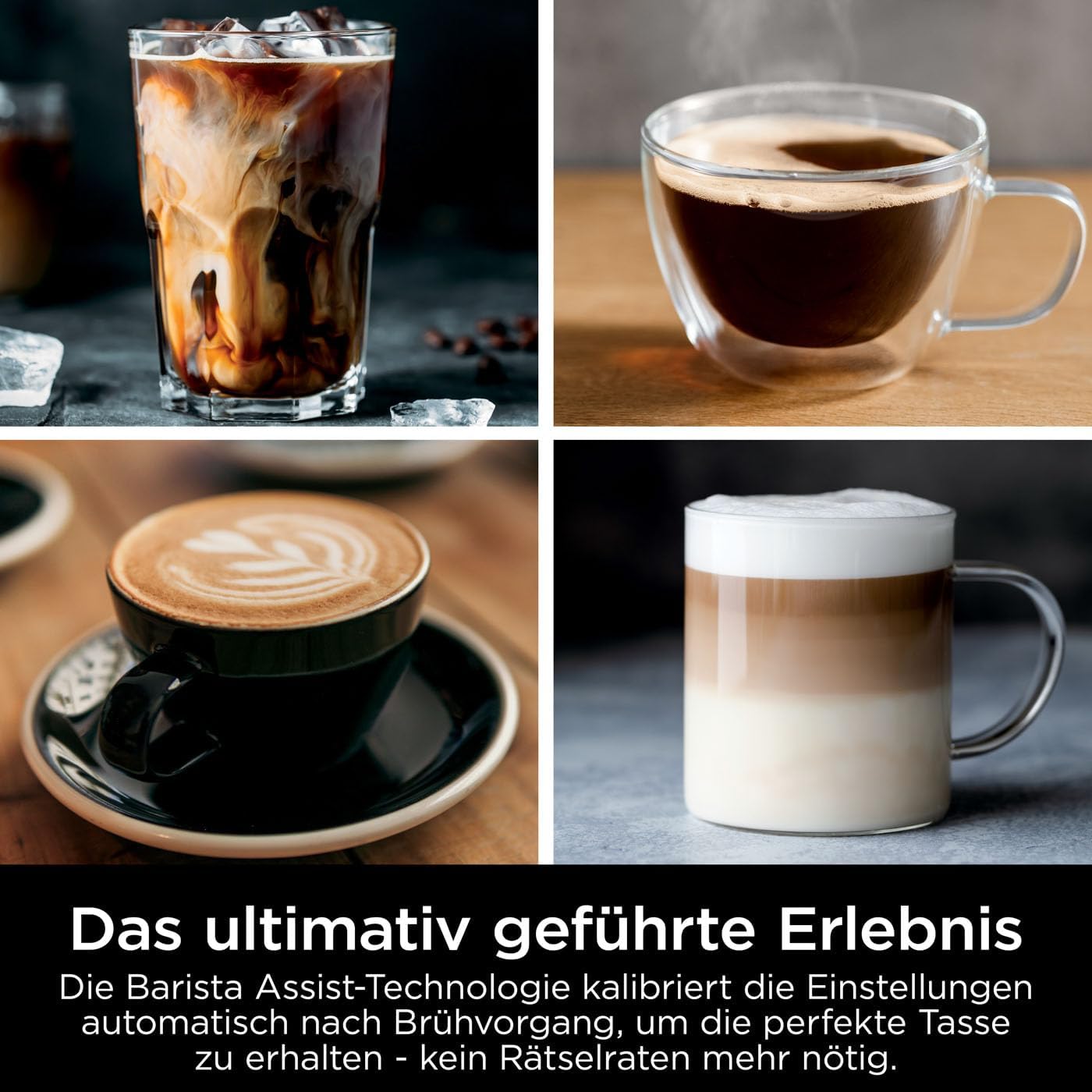 Ninja Luxe Essential Macchina da caffè 2-in-1 con macinacaffè e montalatte per latte, cappuccino ed espresso, facile da usare, 2 impostazioni predefinite per la schiuma, argento, ES501EU