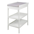 roba Fasciatoio da Bagno Combinato + Materassino Fasciatoio Style grigio - Fasciatoio Mobile Combinato con Vasca Integrata - con piano fasciatoio estraibile - Legno bianco