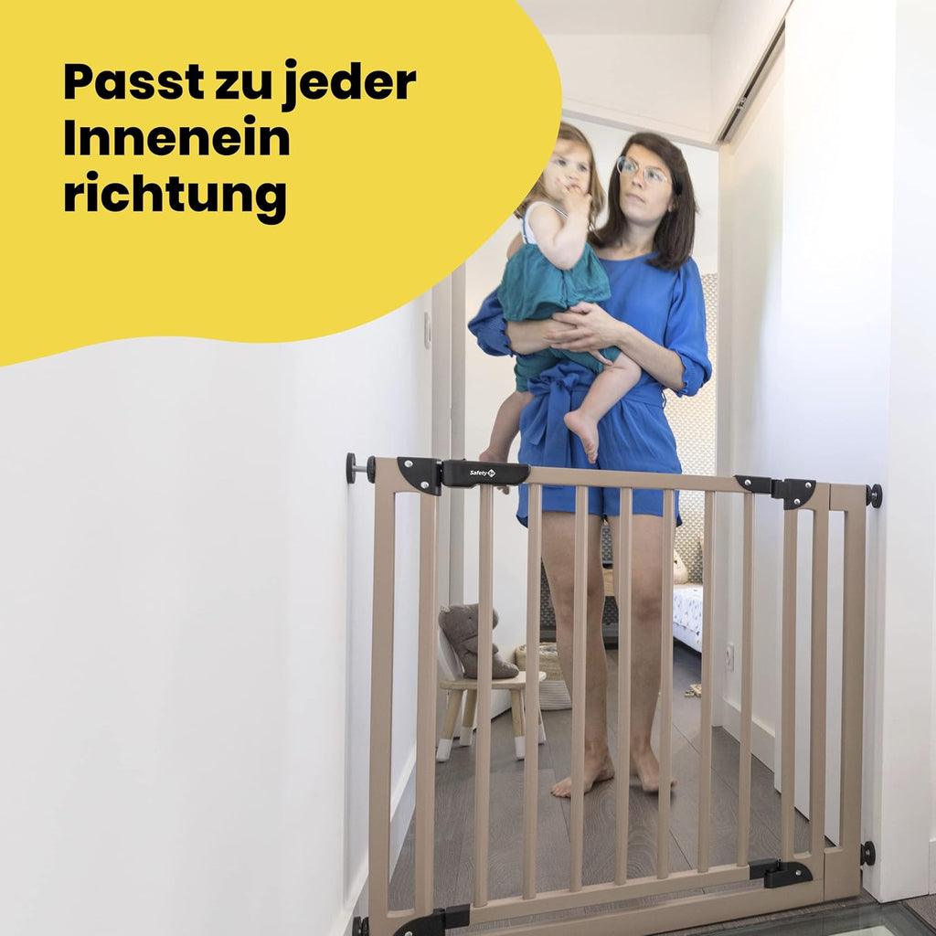 Safety 1st Easy Close Extra Tall, extra hohes (91 cm) Sicherheitsgitter aus Metall, druckfest, ideal für Kinder und Haustiere, mit einer Breite, die sich von 73 auf 80 cm ausdehnen lsst, wei