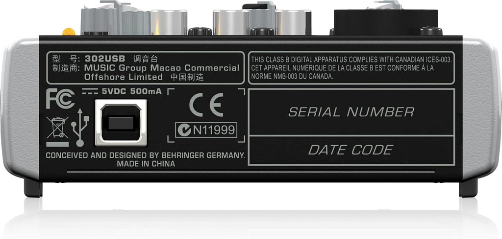 Behringer XENYX 1204USB Mixer premium a 12 ingressi 2/2-Bus con preamplificatori microfonici XENYX e compressori, EQ "britannico" e interfaccia USB/Audio