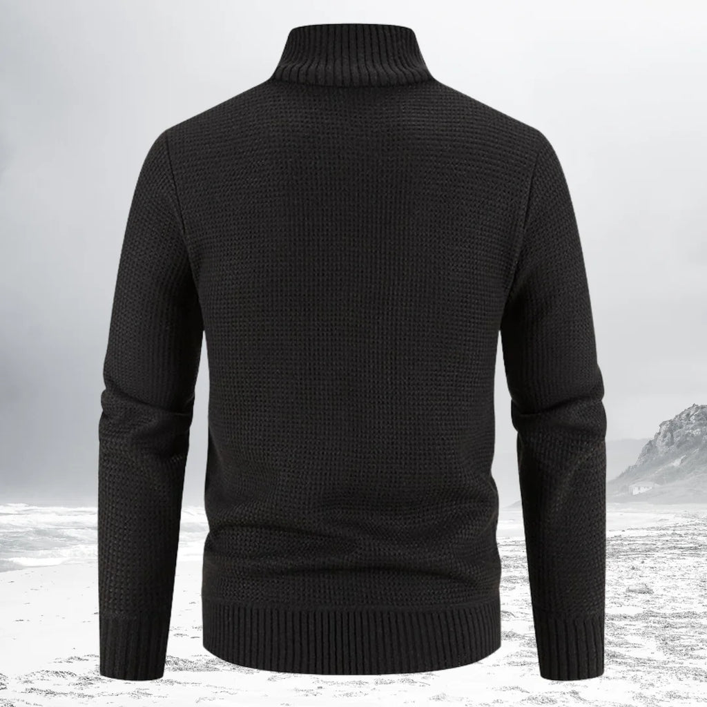 Gepaddeter Pullover mit Reiverschluss für Herren
