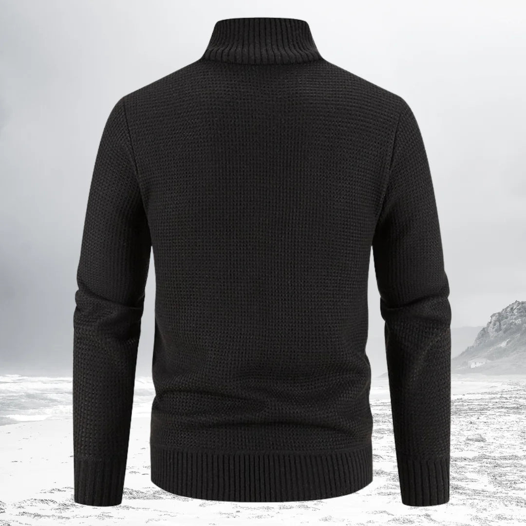 Gepaddeter Pullover mit Reiverschluss für Herren