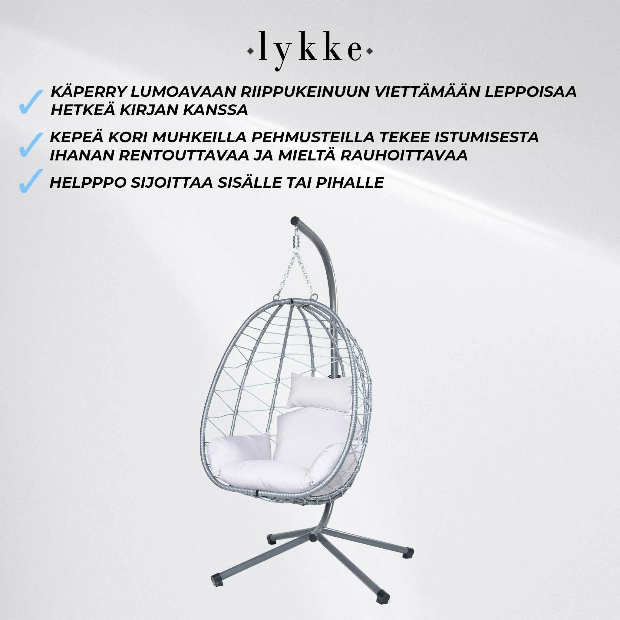 Lykke Hngesessel, grau