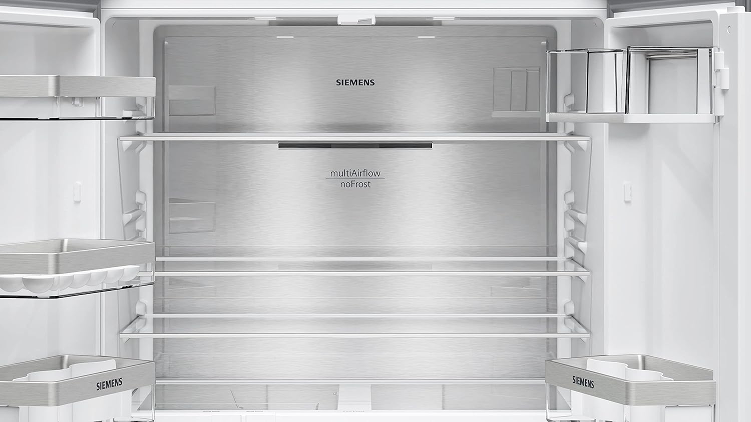 Frigorifero Multic дверный SIEMENS KF96NVPEA iQ300, 183 x 91 cm, 405 L di refrigerazione e 200 L di congelamento, hyperFresh per una freschezza più duratura, noFrost per non sbrinare mai più, superCooling per un raffreddamento più rapido
