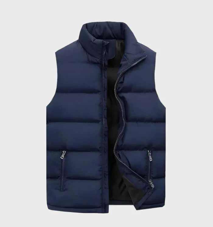 Jan - rmellose, gesteppte Herren-Pufferjacke mit hohem Halsausschnitt