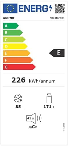 Gorenje N 619EAW4 Kühl-Gefrier-Kombination / LED Display / 186 cm / 300 l / NoFrostPLus / Gemüsefach mit Feuchteregler / FastFreeze / weiß