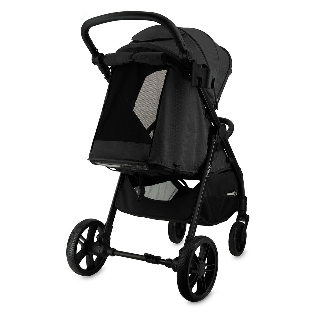MoMi Passeggino CLARA, Passeggino dai 6 mesi in su, fino a 22 kg di peso corporeo, cintura di sicurezza a 5 punti, sacco coprigambe, portabicchieri, cestino della spesa, borsa per il cambio, zanzariera e parapioggia