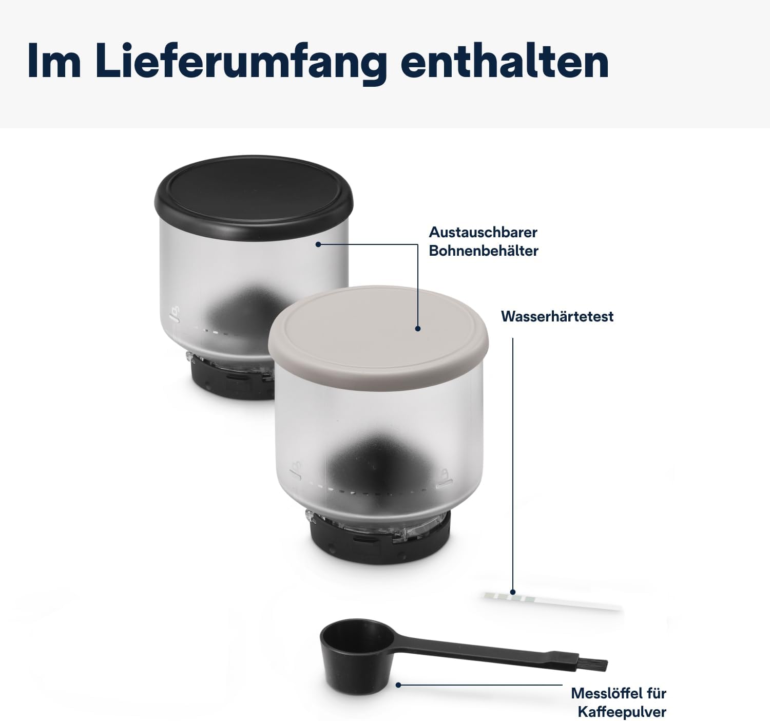 De'Longhi Rivelia EXAM440.55.W Macchina da Caffè Automatica con Sistema LatteCrema, Contenitore chicchi intercambiabile, 16 bevande caffè e latte con un solo tocco, Funzione Extra Shot, Display Touch da 3,5 pollici, Bianco