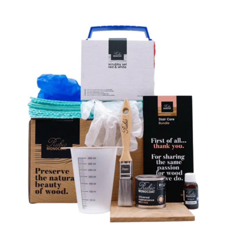 Rubio Monocoat Kit per la cura delle scale – Set di manutenzione - diversi colori
