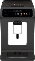 Krups Evidence One Macchina da Caffè Automatica con Tubo per il Latte, 12 Bevande, Funzione 2 Tazze, Display a Colori, Macchina del Caffè, Sigillo TÜV, Nero, EA895N10, Meteor Graphit