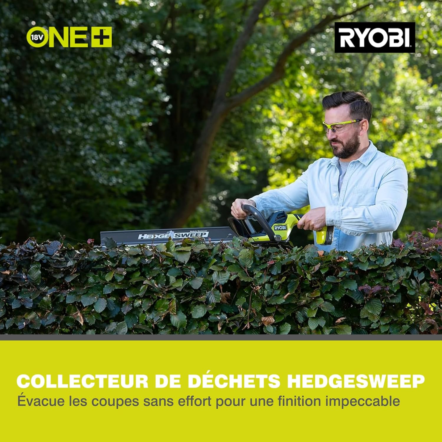 Ryobi RY18HT50A Ak­ku-He­cken­sche­re ONE+ 18 V | MES­Ser­län­ge 50 cm | ohne Akku & Ladegerät