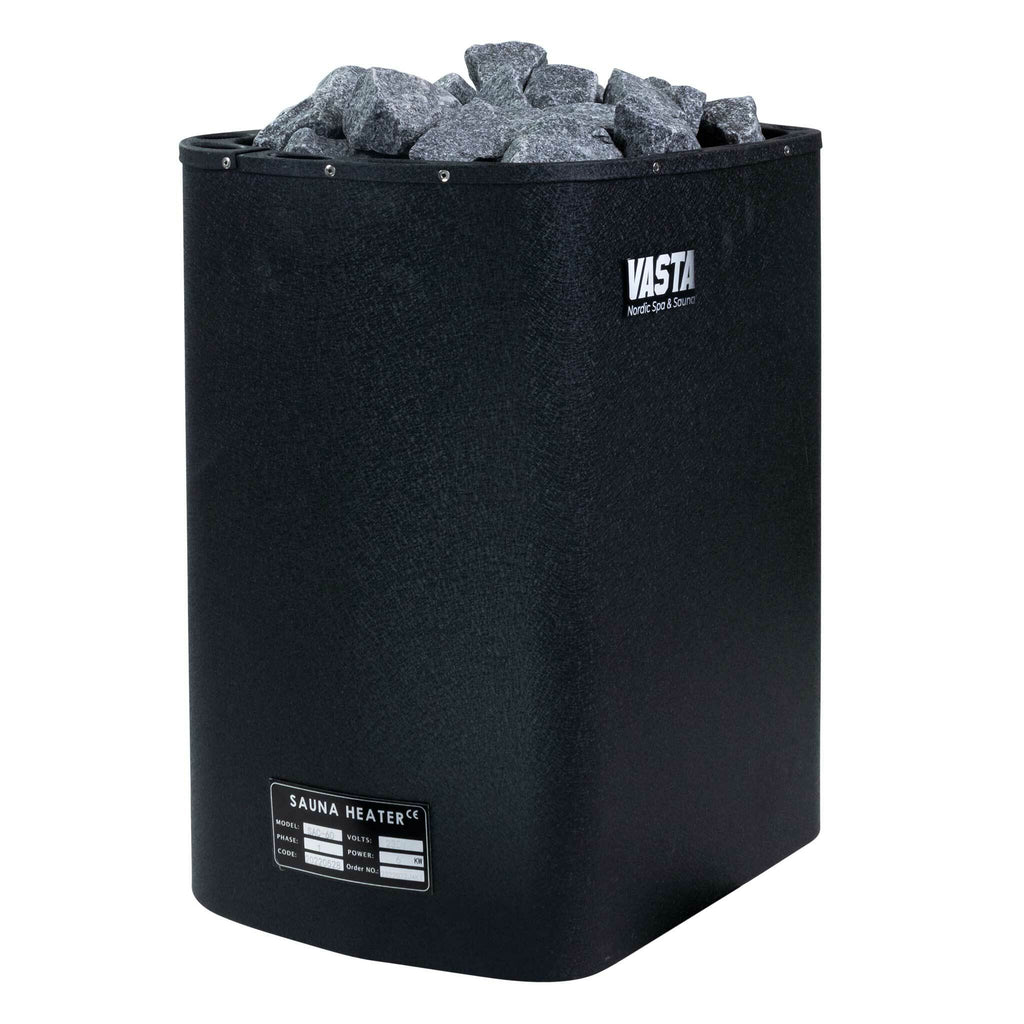 Vasta Stufa Sauna elettrica Blaze 6kw, controllo separato, 5-8m3, nero