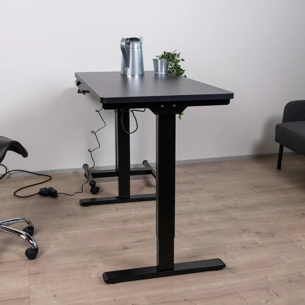 Lykke Scrivania Regolabile in Altezza Elettrica M200, nero, 120 x 60 cm